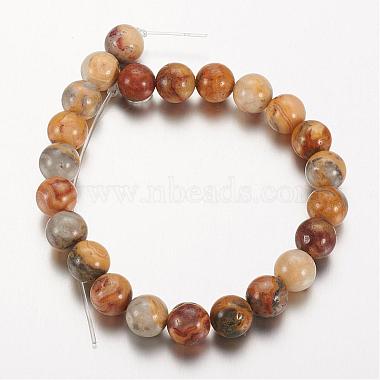 Natural Crazy Agate Round Bead Strands(G-M272-03-8mm)-2