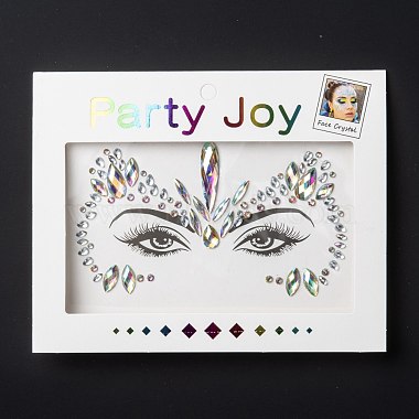Acrylic Face Gems Stickers(MRMJ-F014-09)-3