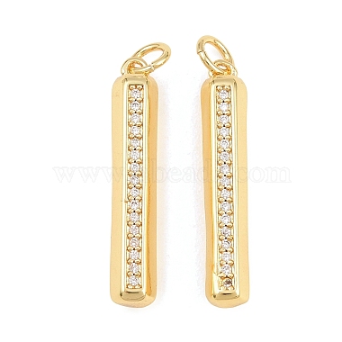 Brass Micro Pave Clear Cubic Zirconia Pendants(CU-CBA7E9C-07G)-1