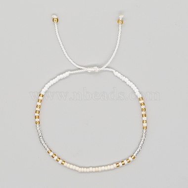 White Seed Beads Bracelets