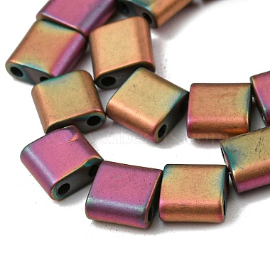 Electroplated Non-magnetic Synthetic Hematite Beads Strands(G-C106-A01-09)-3