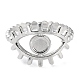 Non-Tarnish 304 Stainless Steel Open Cuff Ring Components(X-STAS-F301-01P)-2