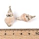 Electroplate Natural Sea Shell Pendants(SSHEL-T018-11)-3