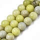 Natural Yellow Mustard Jasper Beads Strands(G-Q462-8mm-39)-1