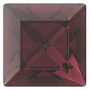 Preciosa&reg MAXIMA Crystal Fancy Stones, Czech Crystal, 435 23 615 Square, Dura Foiling, 90100 Burgundy, 6x6mm(X-PRC-FA6-90100)