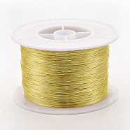 Round Copper Jewelry Wire, Long-Lasting Plated, Golden, 24 Gauge, 0.5mm, about 984.25 Feet(300m)/500g(CWIR-S003-0.5mm-02G)