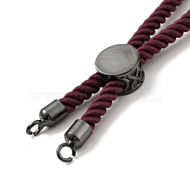 Half Finished Twisted Milan Rope Slider Bracelets(FIND-G032-01B-12)-3