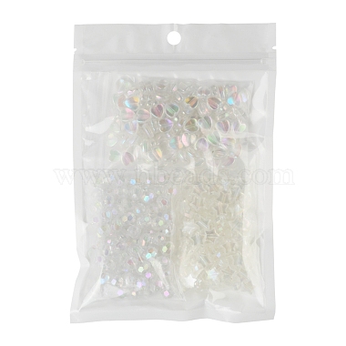 350pcs 3 perles acryliques transparentes de style(TACR-FS0001-05)-6