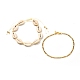 Ensemble de bracelets de cheville en perles tressées en coquillage cauri naturel pour fille femme(X1-AJEW-AN00451-02)-1