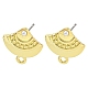 Rack Plating Alloy Stud Earring Finding(FIND-C053-09B-G)-1
