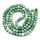 Opaque Crackle Glass Round Beads Strands(X-GLAA-T031-01L)-3