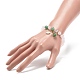 Natural Rose Quartz & Natural Green Aventurine & Quartz Crystal Beaded Stretch Bracelet(BJEW-JB09013)-3