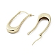 Twist Oval Brass Hoop Earrings(EJEW-G371-03G)-2