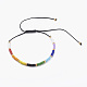 Adjustable Nylon Thread Braided Bead Bracelets(BJEW-JB06161)-1