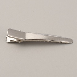 Stainless Steel Alligator Hair Clip Findings, Stainless Steel Color, 50x9.5x11mm(FIND-TAC0014-74A)