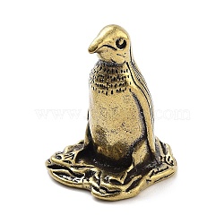 Brass Bird Figurines Statues for Home Desktop Feng Shui Ornament, Antique Bronze, 30x26.5x40mm(KK-A216-08AB)