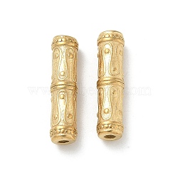 304 Stainless Steel Beads, Real 18K Gold Plated, Column, 20x5mm, Hole: 1.5mm(STAS-F309-B07)