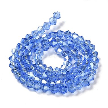 Transparent Electroplate Glass Beads Strands(EGLA-A039-T3mm-B07)-2