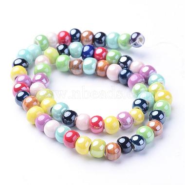 7mm Colorful Abacus Porcelain Beads
