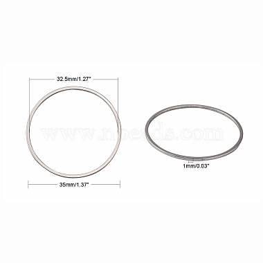 Tarnish Resistant 304 Stainless Steel Linking Ring(X-STAS-T047-15B)-2