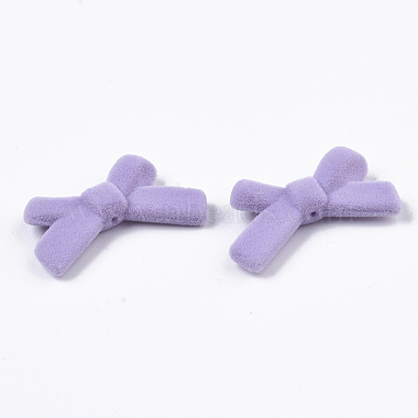 Lilac Bowknot Acrylic Beads