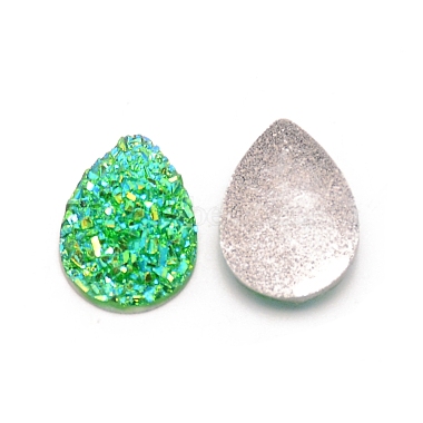 Druzy cabochons de r&eacute;sine(RESI-WH0026-01A)-1