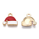Golden Plated Alloy Enamel Charms(X-ENAM-T009-96-RS)-2