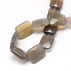 Faceted Rectangle Natural Grey Agate Beads Strands(X-G-R304-08)-2