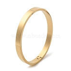 Ion Plating(IP) 304 Stainless Steel Bangles, Golden, 51x57mm(BJEW-H553-01G)