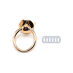 Alloy Bag Hanger for Purse Making Supplies, with Iron Shim, Bag Repalcement Accessories, Light Gold, 5.85x3.3x2.2cm(DIY-WH0325-11LG)