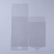 Foldable Transparent PVC Boxes, for Craft Candy Packaging Wedding Party Favor Gift Boxes, Square, Clear, 16x16x16cm(X-CON-WH0068-94F)