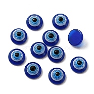 Resin Cabochons, Evil Eye, Nail Art Decorate Accesosries, Blue, 6x3mm(MRMJ-WH0012-43A)