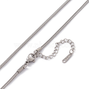 201 Stainless Steel Wheat Chain Necklace for Men Women(NJEW-P268-A34-1X5)-3