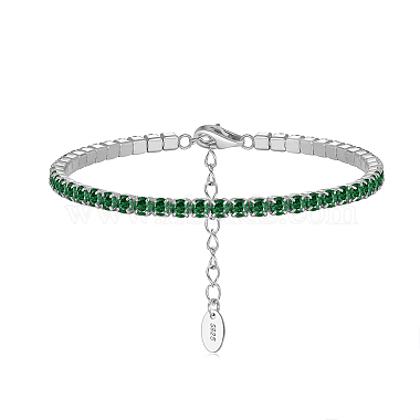 Green Sterling Silver Bracelets