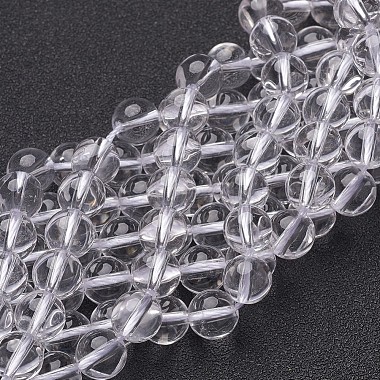 8mm Clear Round Quartz Crystal Beads