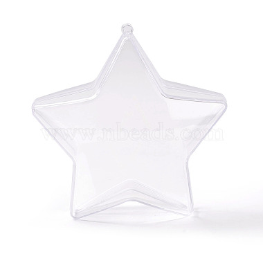 Clear Star Plastic Pendants