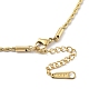 Ion Plating(IP) 304 Stainless Steel Rope Chain Necklace for Men Women(NJEW-M200-04G)-3