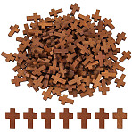 100Pcs Wooden Pendants, Cross, Camel, 21~22x14~15x4~5mm, Hole: 1.8mm, 100pcs(WOOD-SC0001-38)