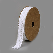 Cotton Ribbons, White, 5/8 inch(16mm), about 2yards/roll(1.83m/roll)(SRIB-Q018-12B)