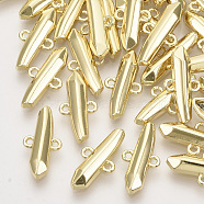 Alloy Links connectors, Bullet Shape, Light Gold, 17x8x3mm, Hole: 1mm(X-PALLOY-N150-42)