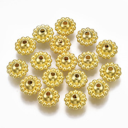 CCB Plastic Beads, Planet, Golden, 9x5.5mm, Hole: 1.5mm, about 2600pcs/500g(CCB-S160-230)