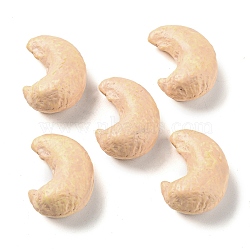 Opaque Resin Decoden Cabochons, Imitation Nut, Cashews, Bisque, 30x20.5x13mm(RESI-H156-02-02)