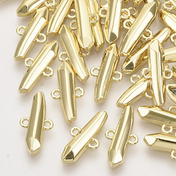 Alloy Links connectors, Bullet Shape, Light Gold, 17x8x3mm, Hole: 1mm