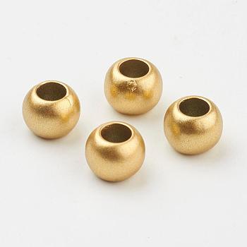 CCB Plastic Beads, Rondelle, Antique Golden, 10x8mm, Hole: 5mm