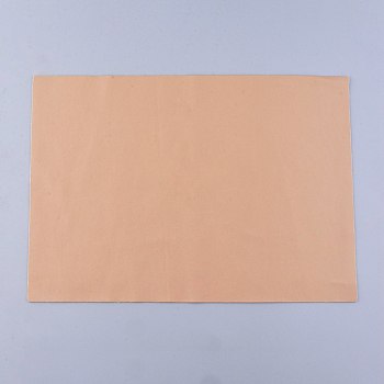 Flat PU Leather Strip, DIY Leather Craft Strips Supplies, Rectangle, Chocolate, 210x300mm