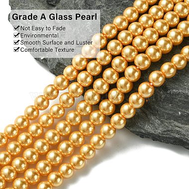 Eco-Friendly Dyed Glass Pearl Round Beads Strands(HY-A002-6mm-RB112)-2