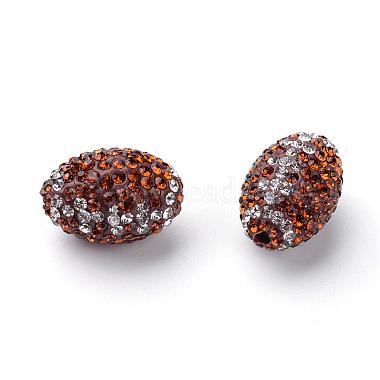 Handmade Polymer Clay Rhinestone Beads(RB-S046-01)-2