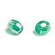 Placage de couleur mélangée à facettes rondes acrylique séparateurs perles(X-PL400)-4