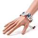 4Pcs Mixed Gemstone Chip Beaded Bracelets Set for Girl Women(BJEW-TA00019)-3