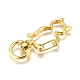 Alloy Swivel Lobster Clasps(X-KEYC-WH0016-38G)-2